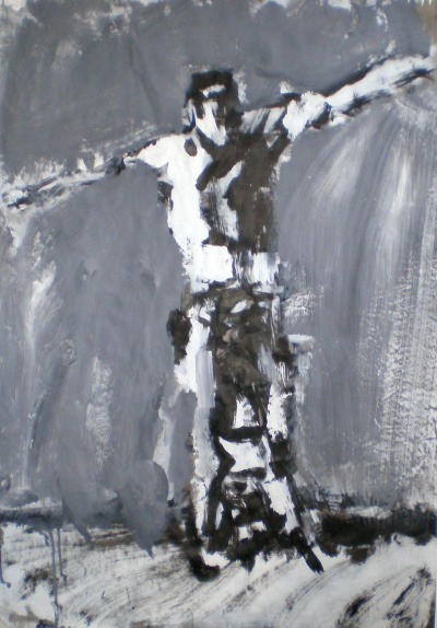 'Will Standing with Arms out' 83.5 x 59cm
